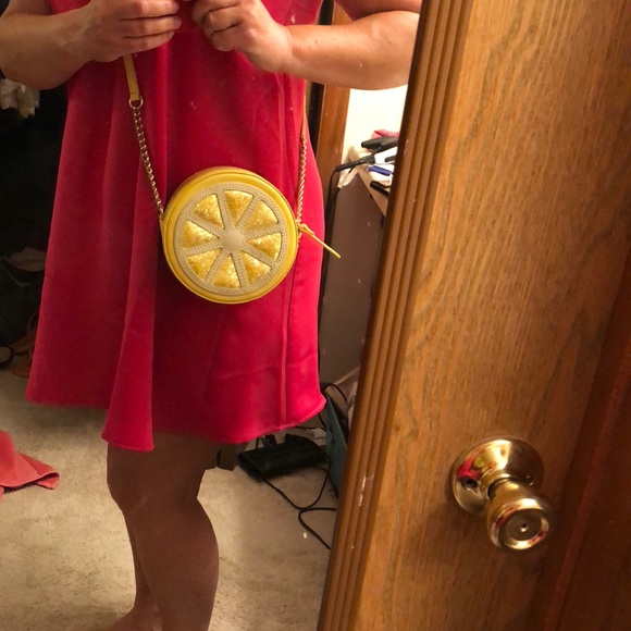 Kate Spade ♠️ Micha clutch lemon leather crossbody - Picture 6 of 8